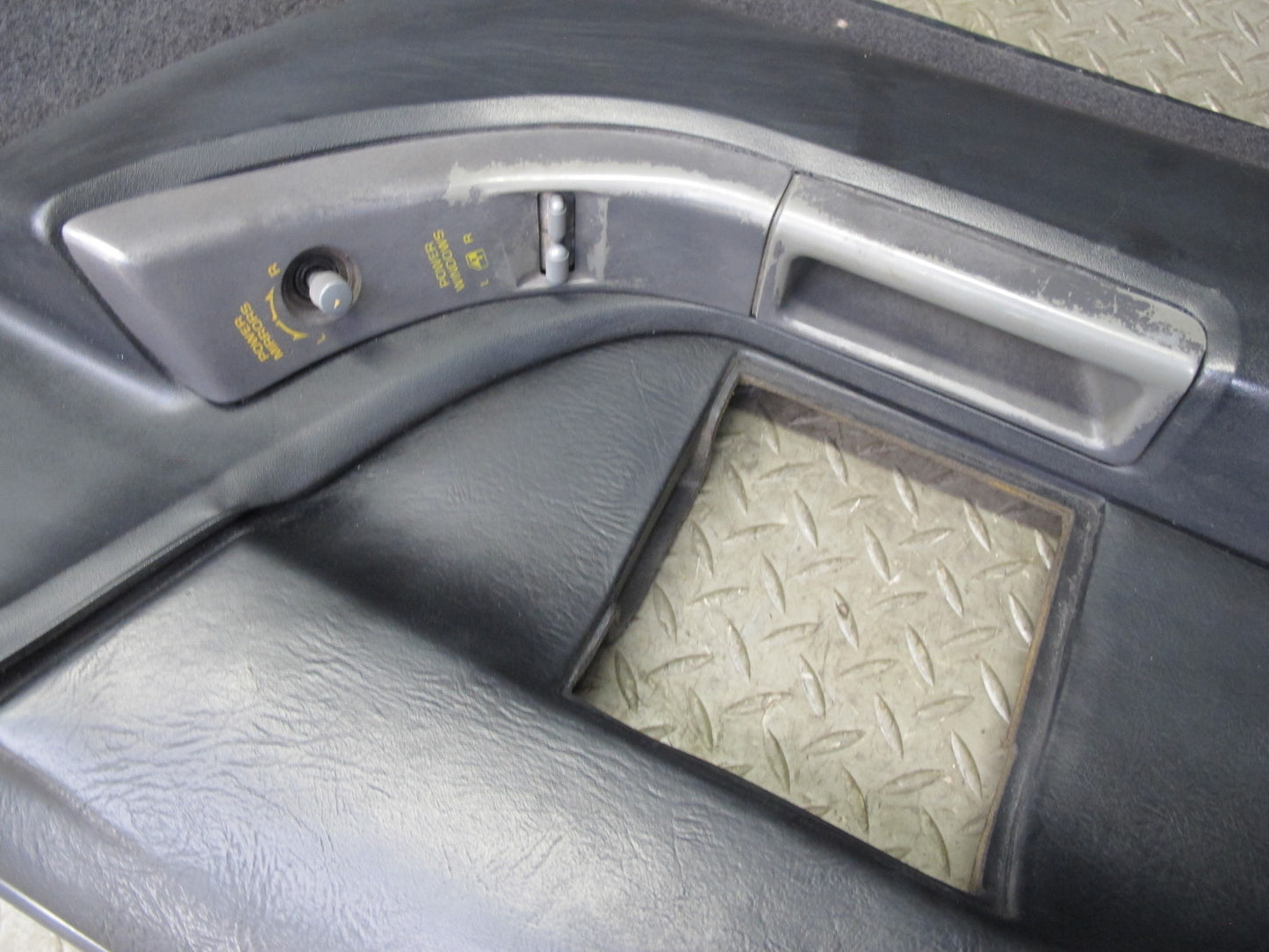 90-93 Chevrolet Corvette C4 Set of 2 Door Interior Trim Cover Panel Black OEM