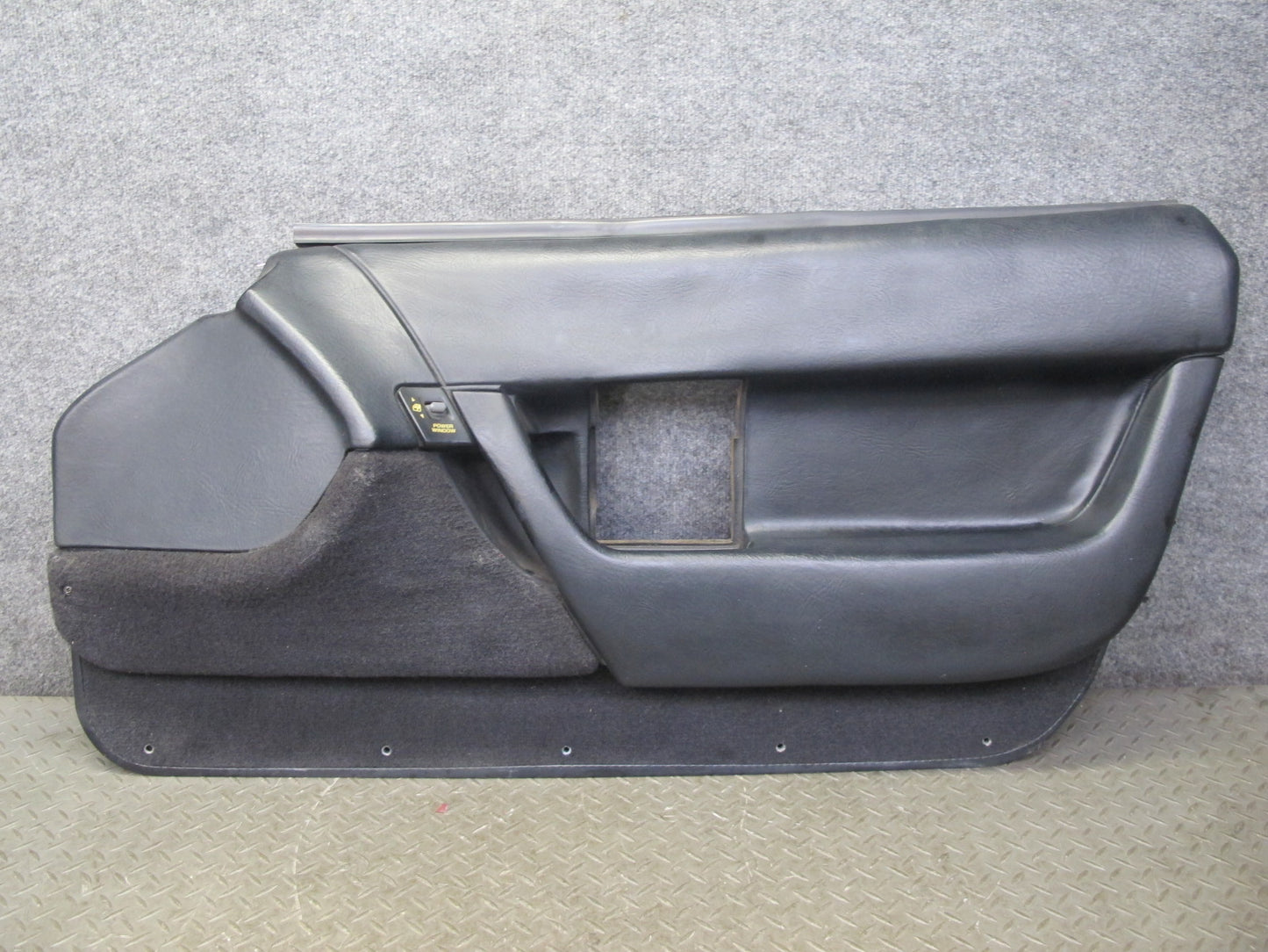 90-93 Chevrolet Corvette C4 Set of 2 Door Interior Trim Cover Panel Black OEM