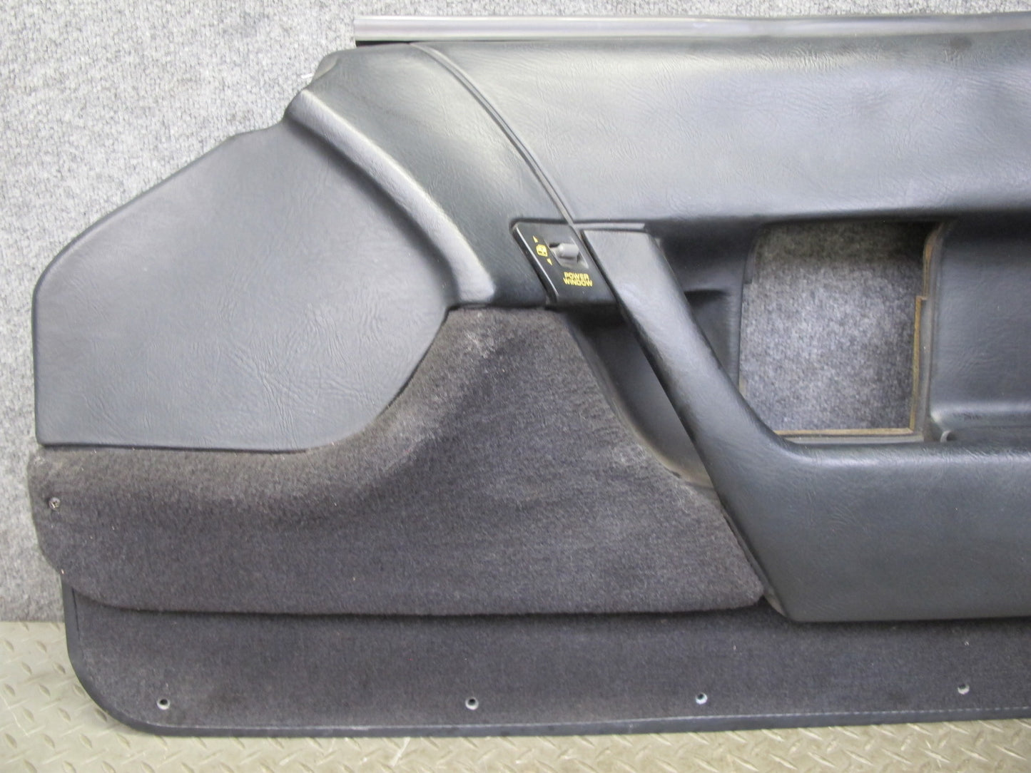 90-93 Chevrolet Corvette C4 Set of 2 Door Interior Trim Cover Panel Black OEM