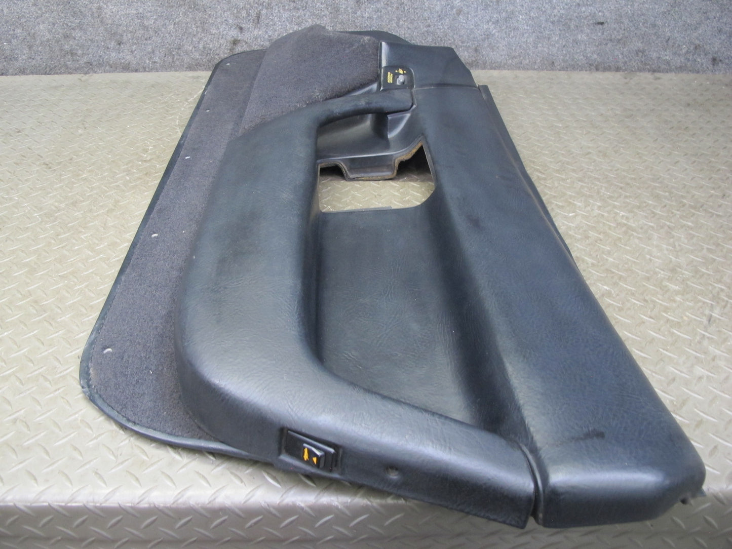 90-93 Chevrolet Corvette C4 Set of 2 Door Interior Trim Cover Panel Black OEM