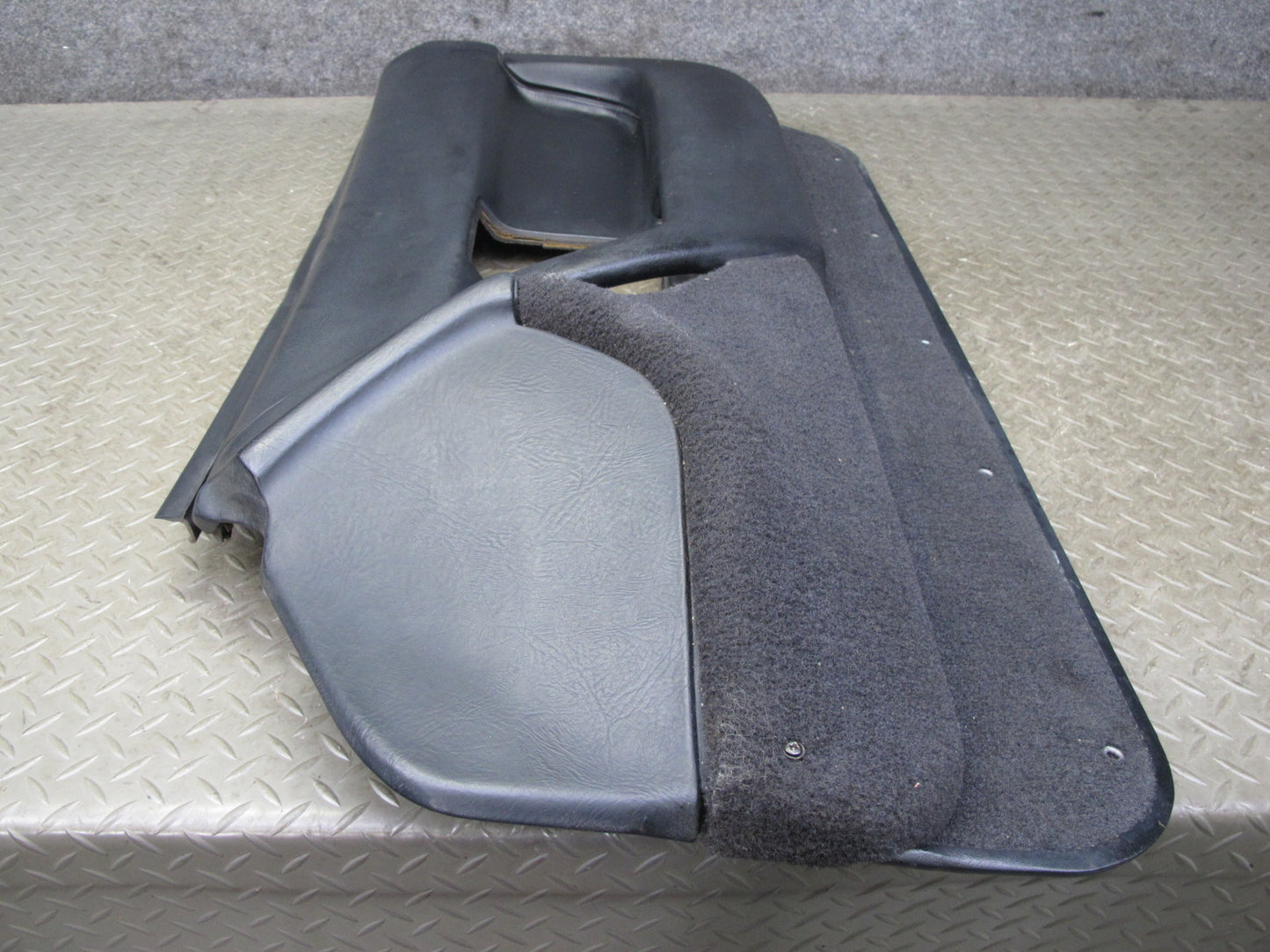 90-93 Chevrolet Corvette C4 Set of 2 Door Interior Trim Cover Panel Black OEM