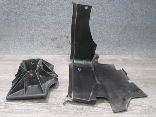 97-04 Chevrolet Corvette C5 Set of 2 Battery Tray  Heat Shield Cover Panel OEM