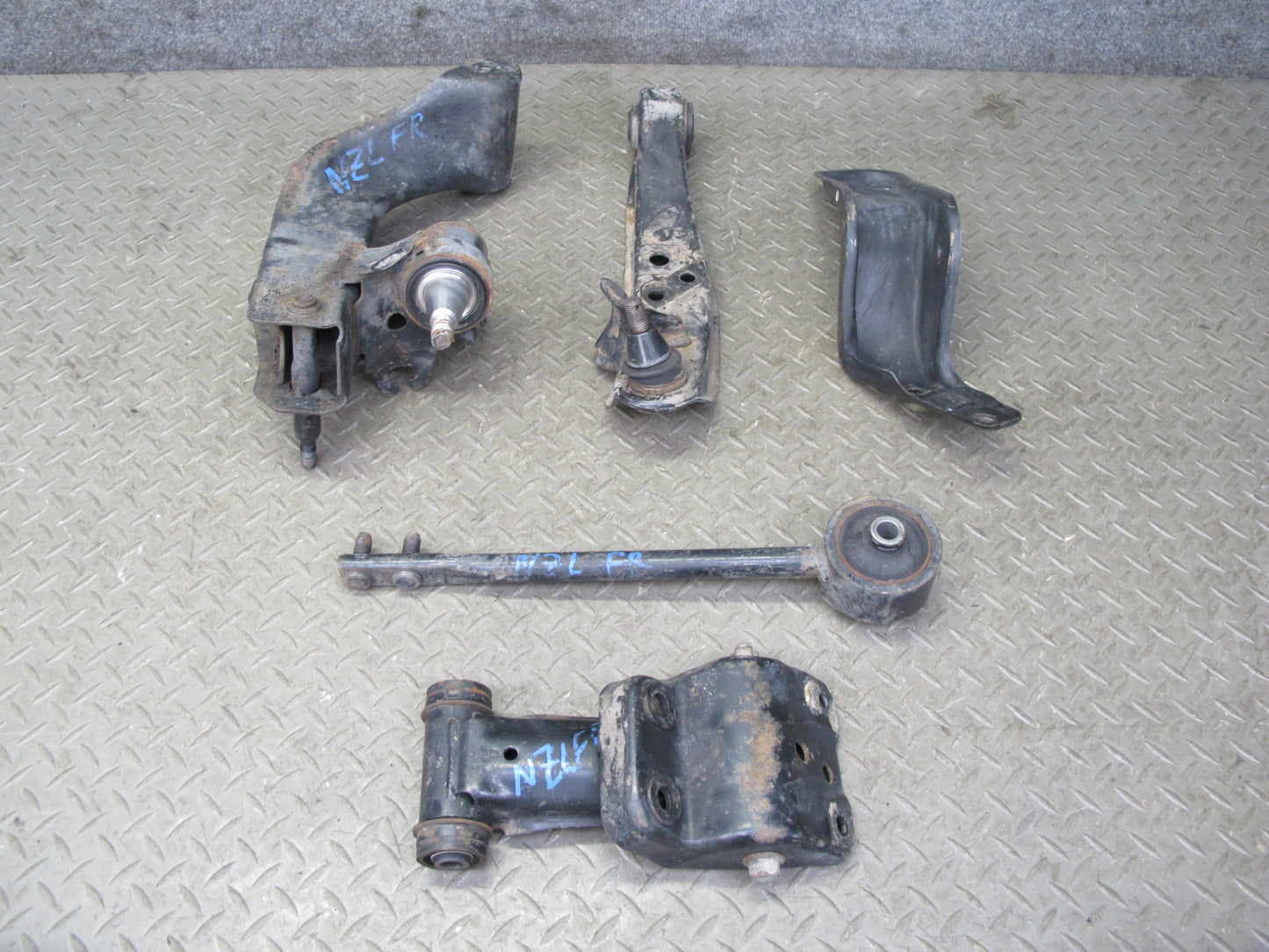 90-91 Nissan Z32 300ZX Turbo Set of 5 Front Right Suspension Control Arm OEM