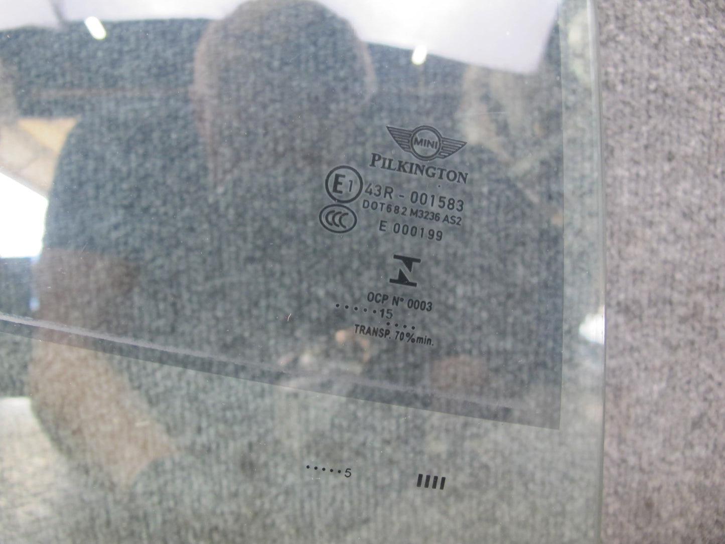 11-16 Mini Cooper R60 Countryman Rear Right Door Glass Window OEM