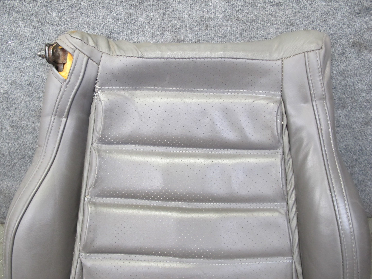 88-91 Mazda RX7 FC3S Convert Left Driver Seat Lower Leather Cushion Brown OEM