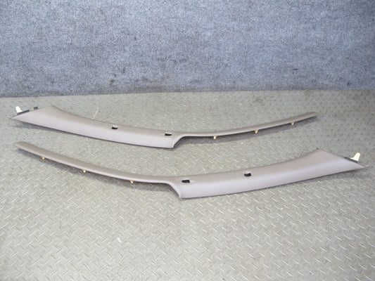 92-00 Lexus JZZ31L SC400 SC300 Front A Pillar Trim Cover Panel Set Brown OEM