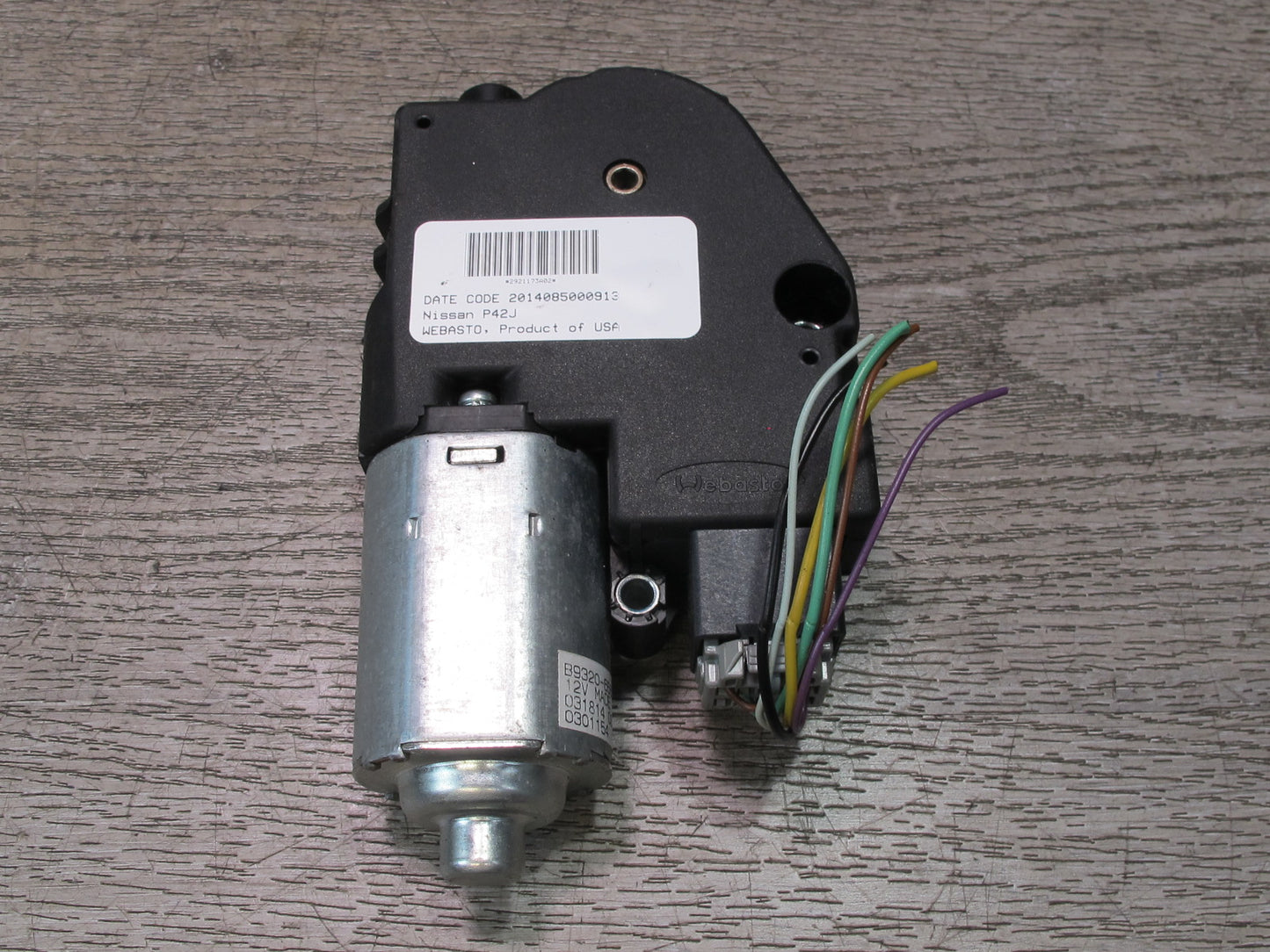 2014-2020 Infiniti QX60 Sunroof Motor Drive Unit 2921631B02