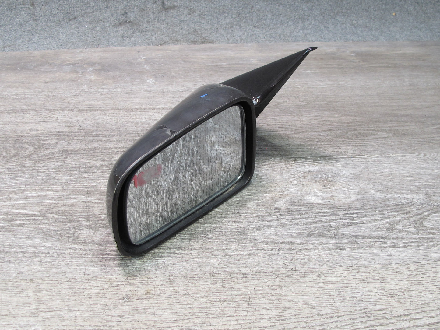 89-92 Toyota Supra MK3 7MGE NA Front Left Side View Power Mirror Black Ruby OEM