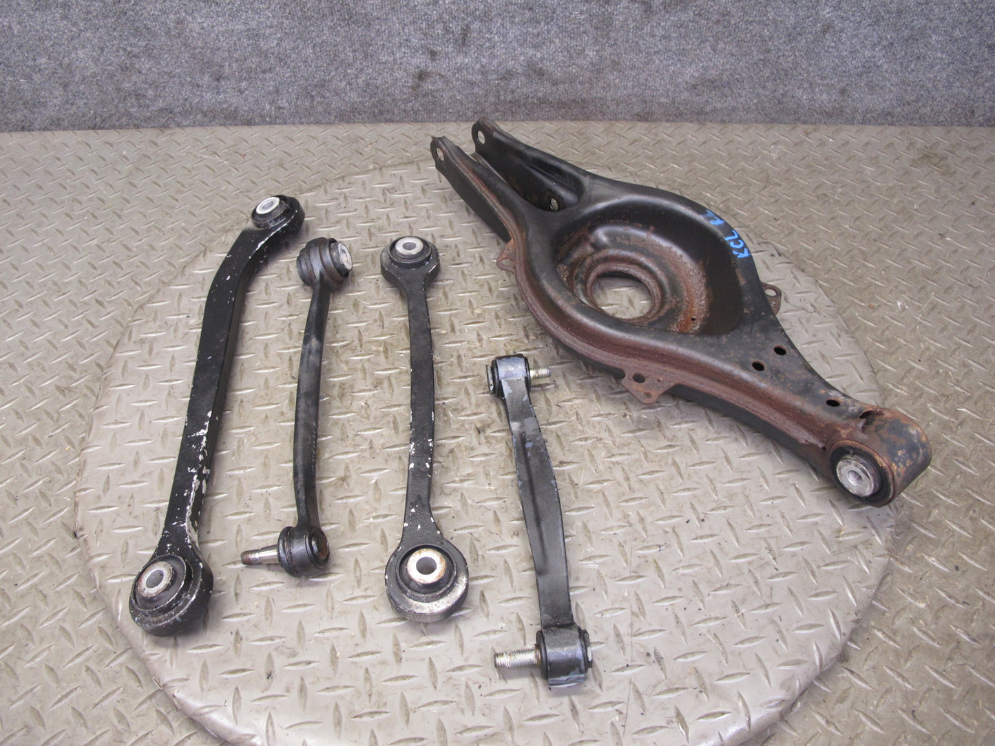 96-99 Mercedes W140 C140 Cl-class Set of 5 Rear Left Suspension Control Arm OEM