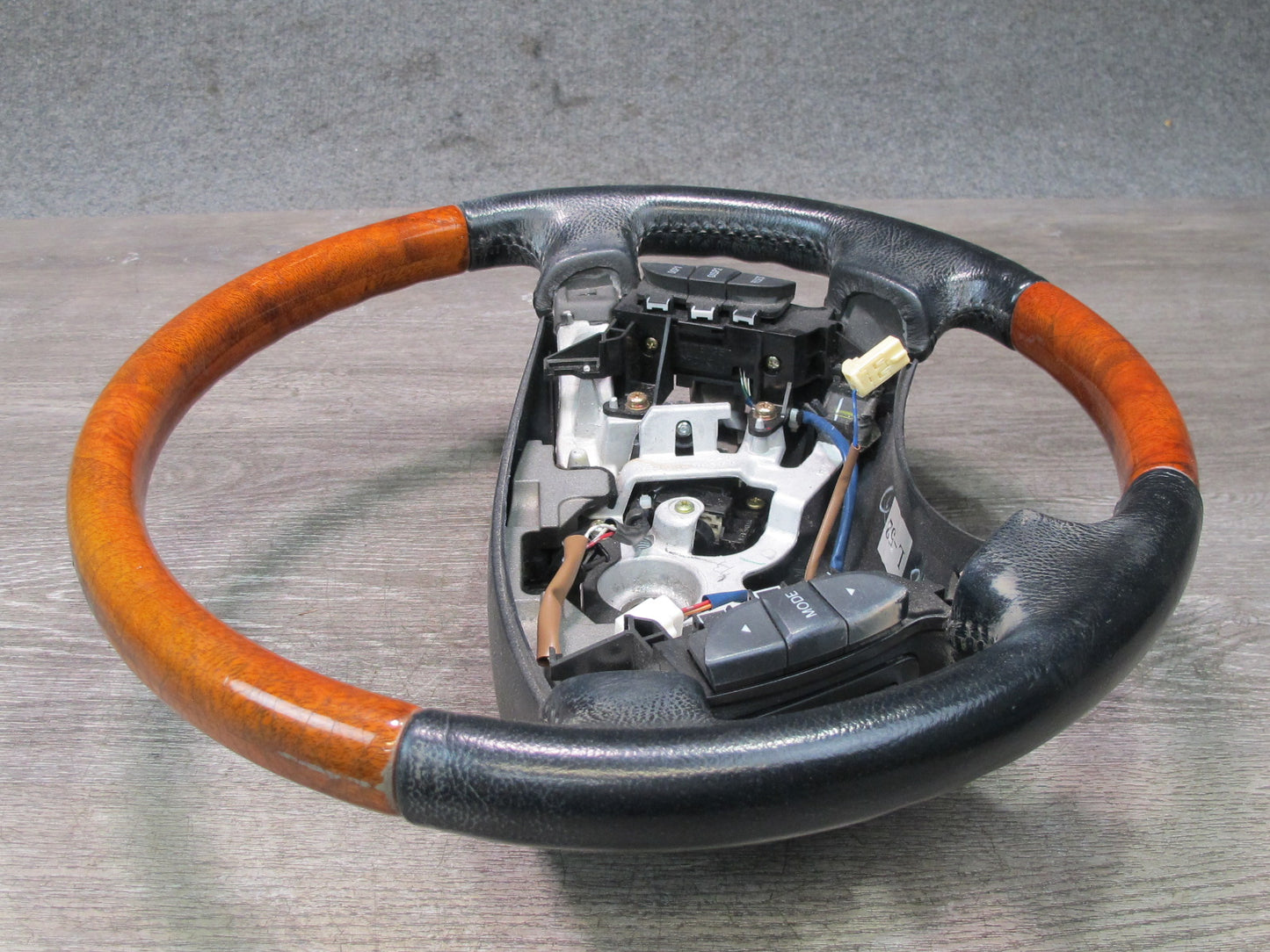04-06 Lexus UCF30L LS430 Leather Wood Steering w Switches & Cruise Black OEM