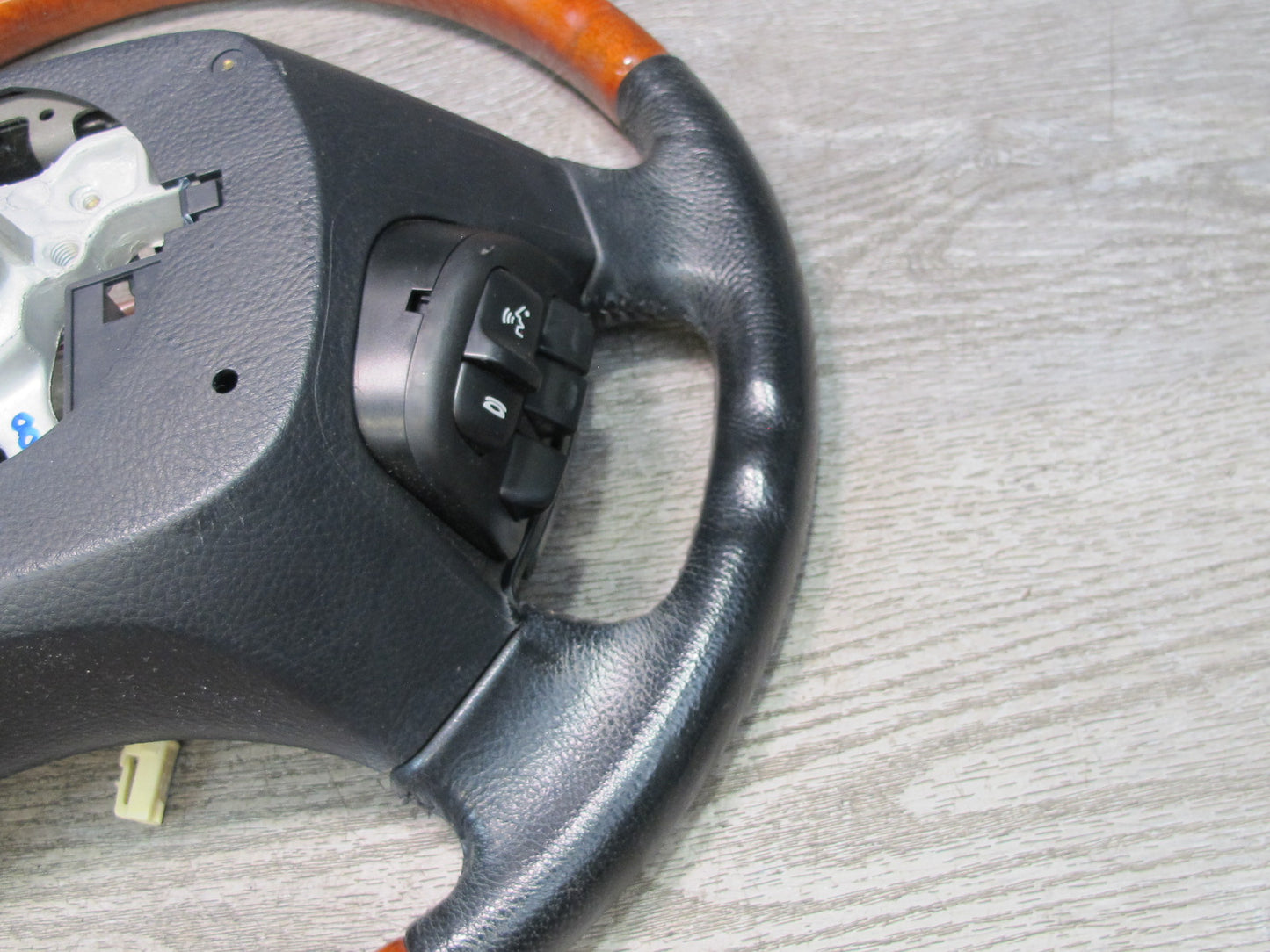 04-06 Lexus UCF30L LS430 Leather Wood Steering w Switches & Cruise Black OEM