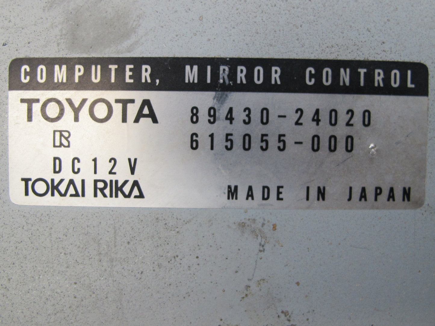 92-00 Lexus JZZ31L SC400 SC300 Mirror Control Module Unit 89430-24020 OEM