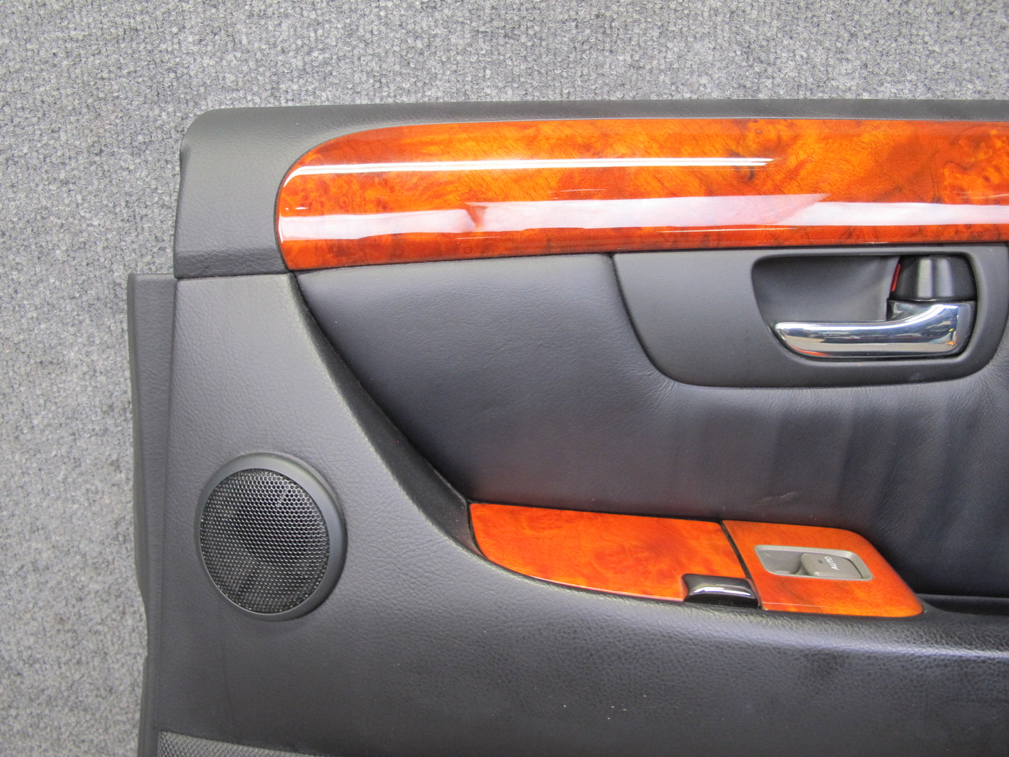 04-06 Lexus UCF30L LS430 Set of 2 Rear Door Interior Trim Cover Panel Black OEM
