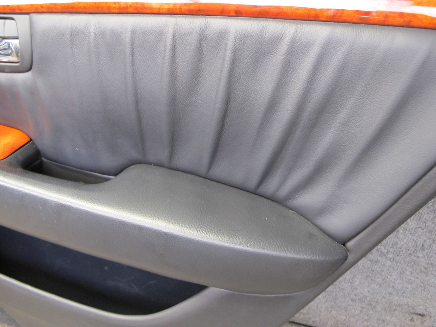 04-06 Lexus UCF30L LS430 Set of 2 Rear Door Interior Trim Cover Panel Black OEM