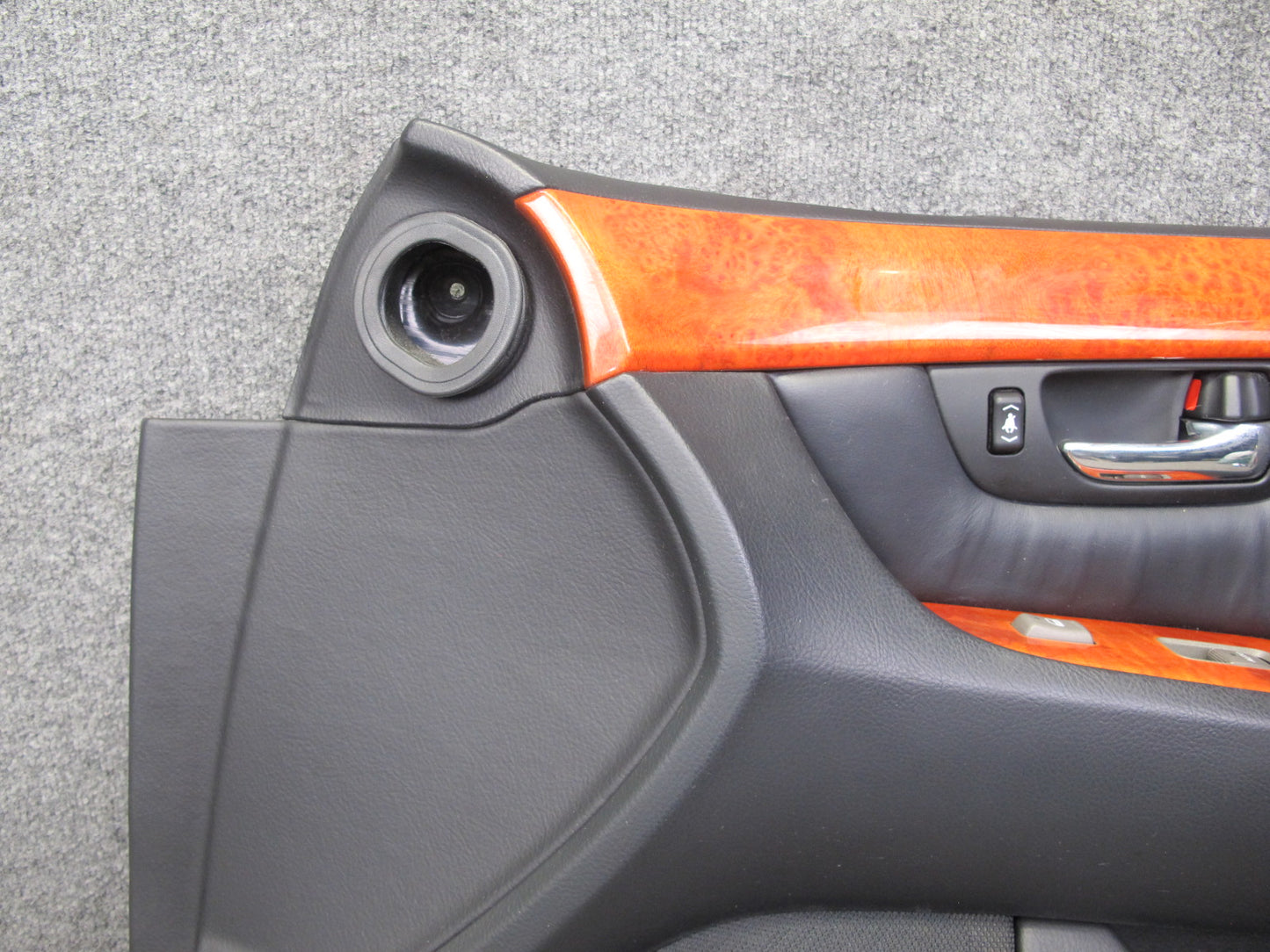 04-06 Lexus UCF30L LS430 Set of 2 Front Door Interior Trim Cover Panel Black OEM