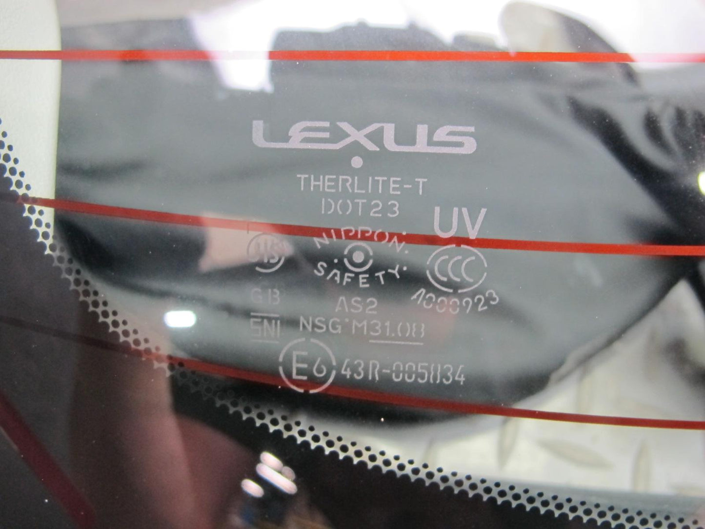 10-15 Lexus IS350 IS250 Convertible Rear Roof Back Glass Window RED Mica OEM
