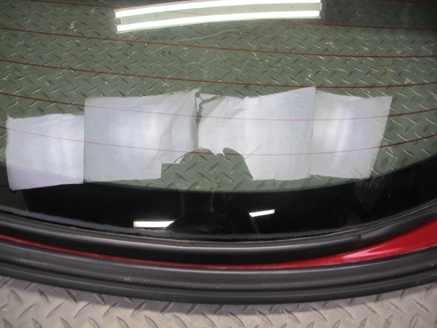 10-15 Lexus IS350 IS250 Convertible Rear Roof Back Glass Window RED Mica OEM
