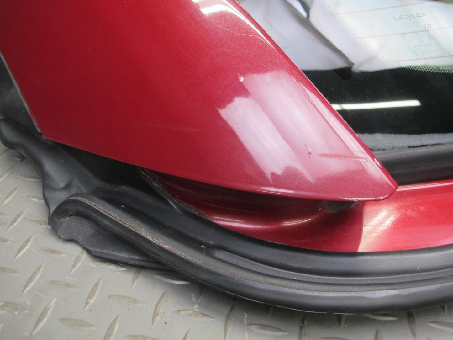 10-15 Lexus IS350 IS250 Convertible Rear Roof Back Glass Window RED Mica OEM
