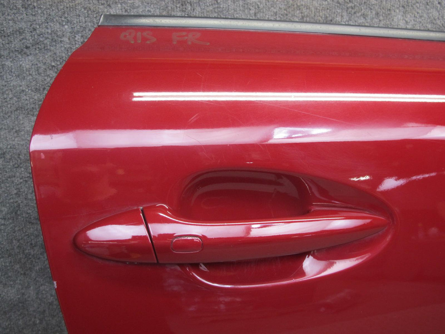 10-15 Lexus IS350 IS250 Convertible Right Pass Door Shell Panel RED Mica OEM