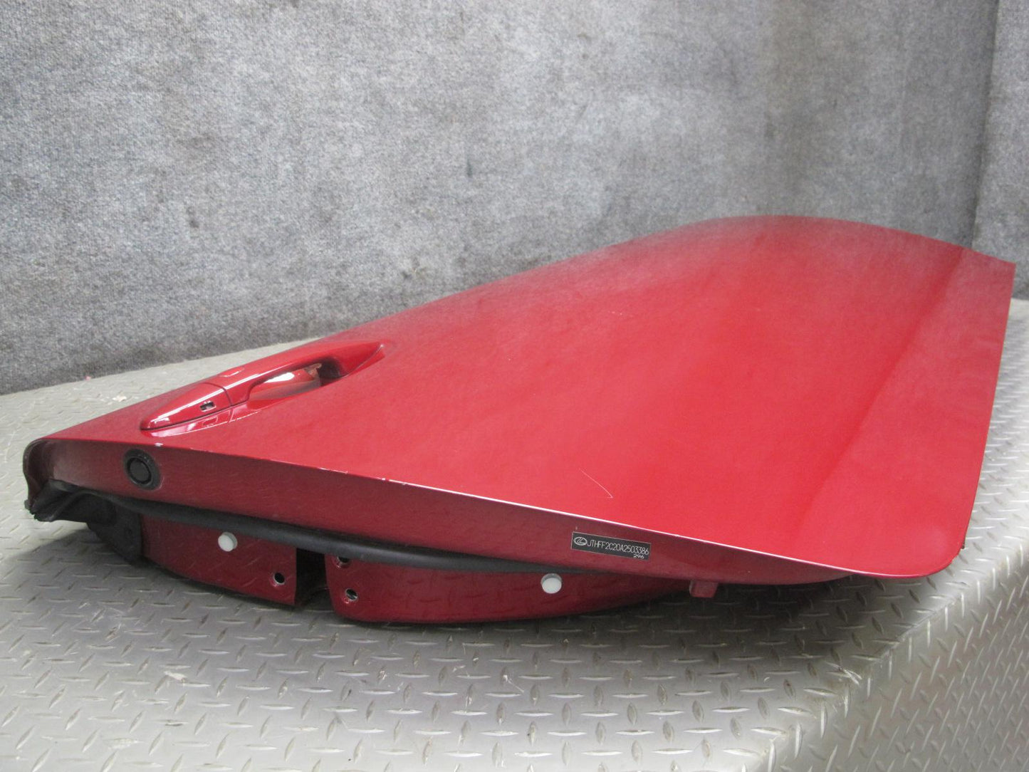 10-15 Lexus IS350 IS250 Convertible Right Pass Door Shell Panel RED Mica OEM