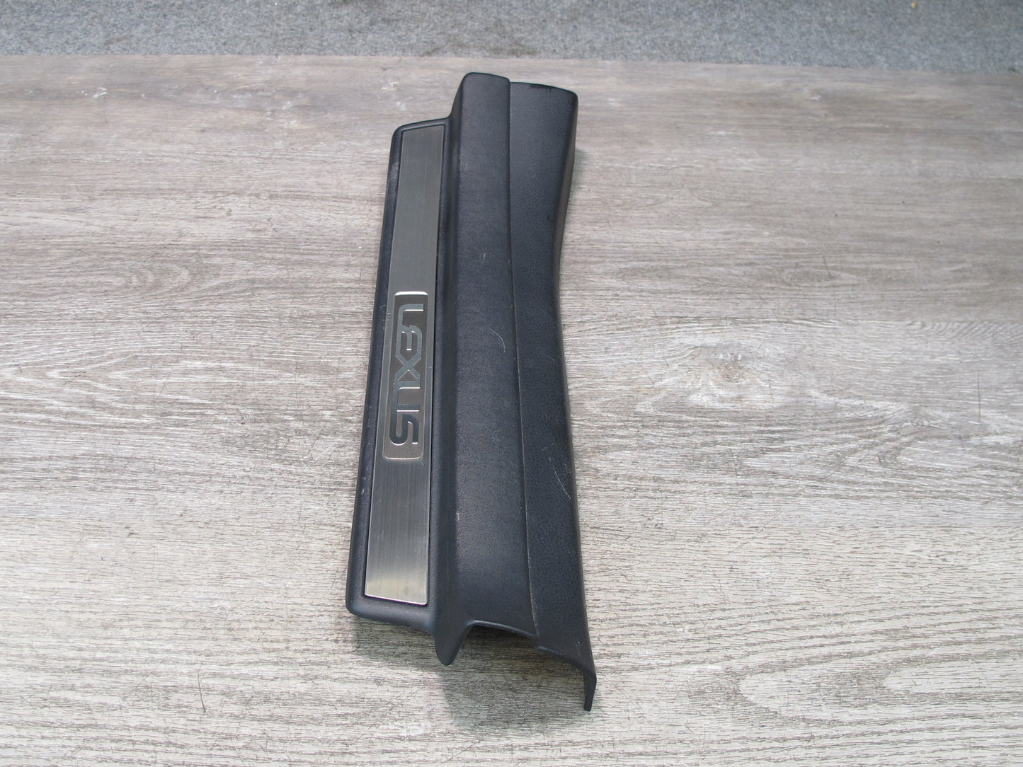 01-06 Lexus LS430 Rear Left Right Door Scuff Sill Plate Trim Panel Set Black OEM