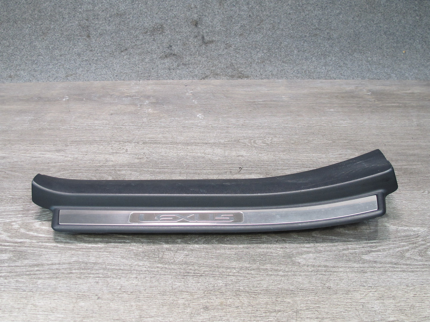 01-06 Lexus LS430 Rear Left Right Door Scuff Sill Plate Trim Panel Set Black OEM