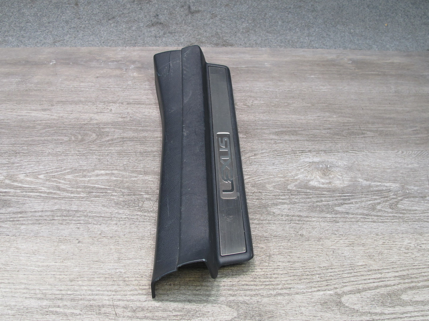 01-06 Lexus LS430 Rear Left Right Door Scuff Sill Plate Trim Panel Set Black OEM