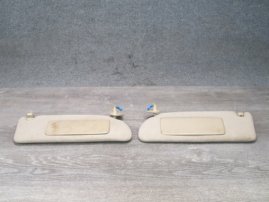 92-94 Lexus JZZ31L SC400 SC300 Set of 2 Front Left Right Sun Visor TAN OEM