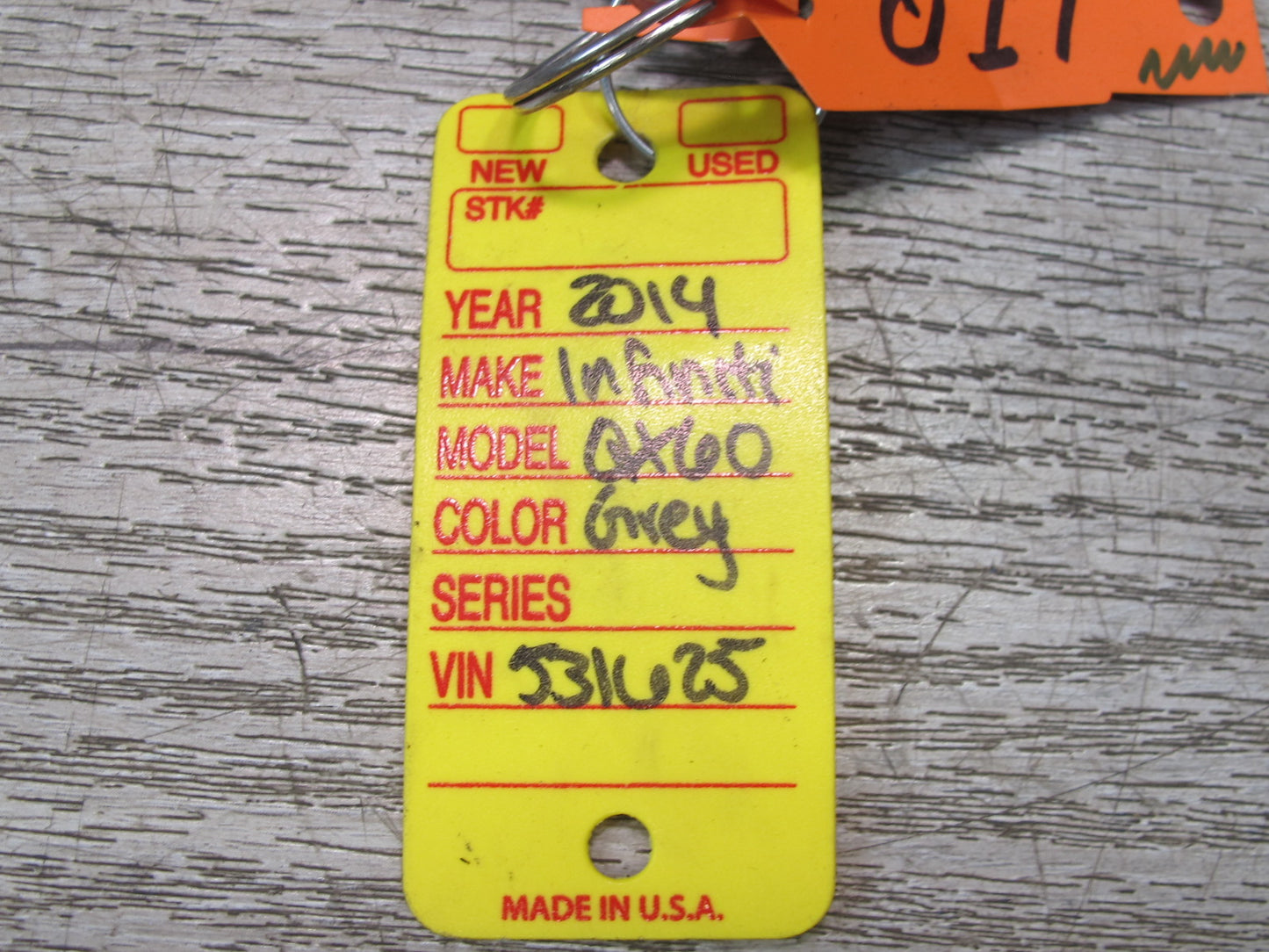 2014-2020 Infiniti QX60 Door Glove Box Handle Lock Cylinder KEY Set