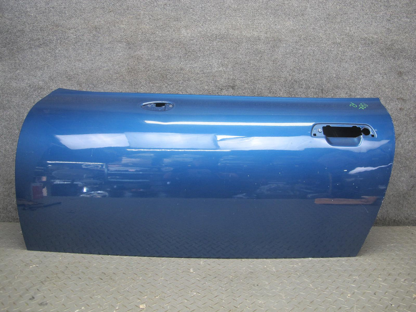 99-02 BMW E36/7 Z3 Left Driver Door Shell Panel Topas Blue OEM