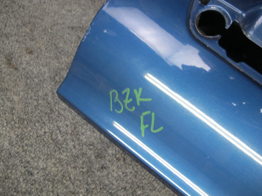 99-02 BMW E36/7 Z3 Left Driver Door Shell Panel Topas Blue OEM