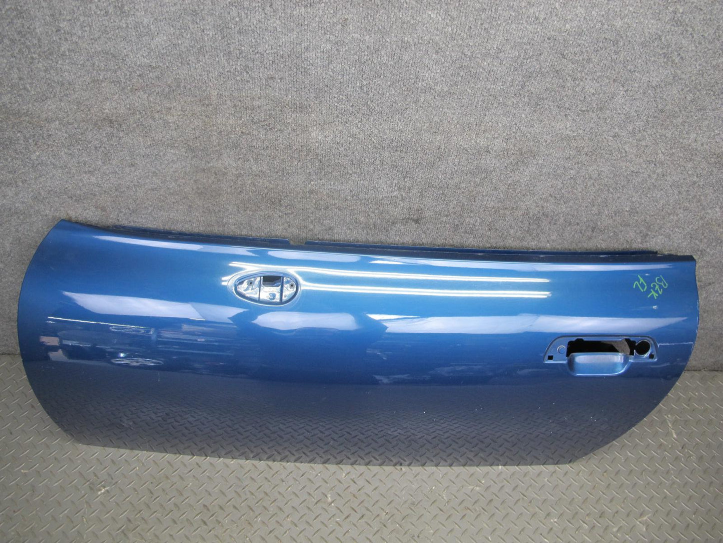 99-02 BMW E36/7 Z3 Left Driver Door Shell Panel Topas Blue OEM