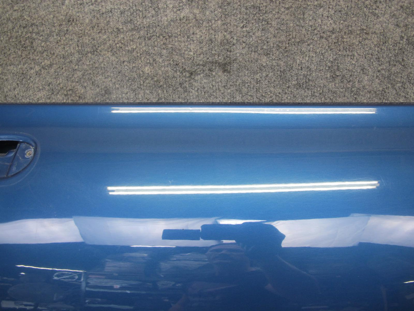 99-02 BMW E36/7 Z3 Left Driver Door Shell Panel Topas Blue OEM