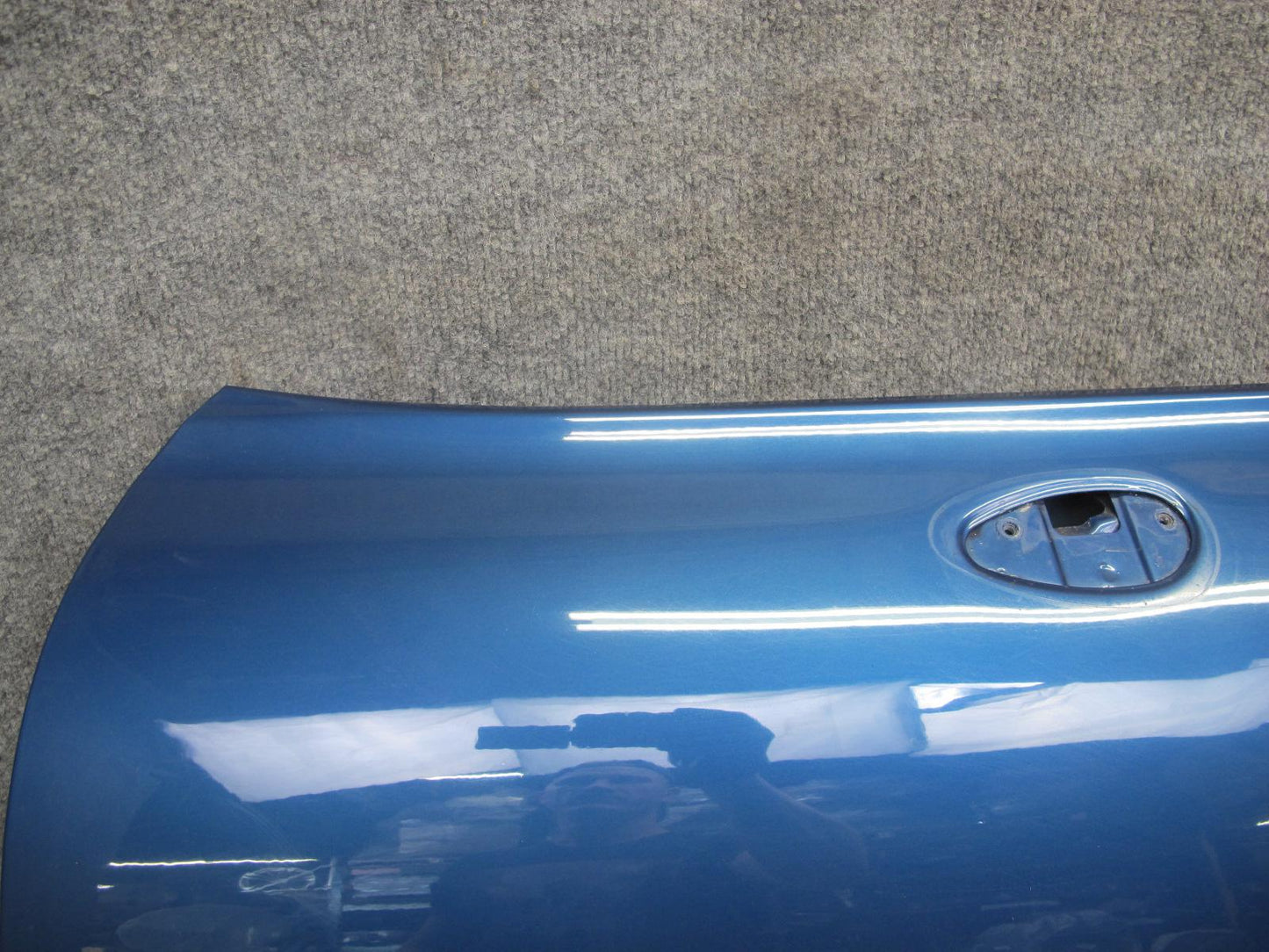 99-02 BMW E36/7 Z3 Left Driver Door Shell Panel Topas Blue OEM