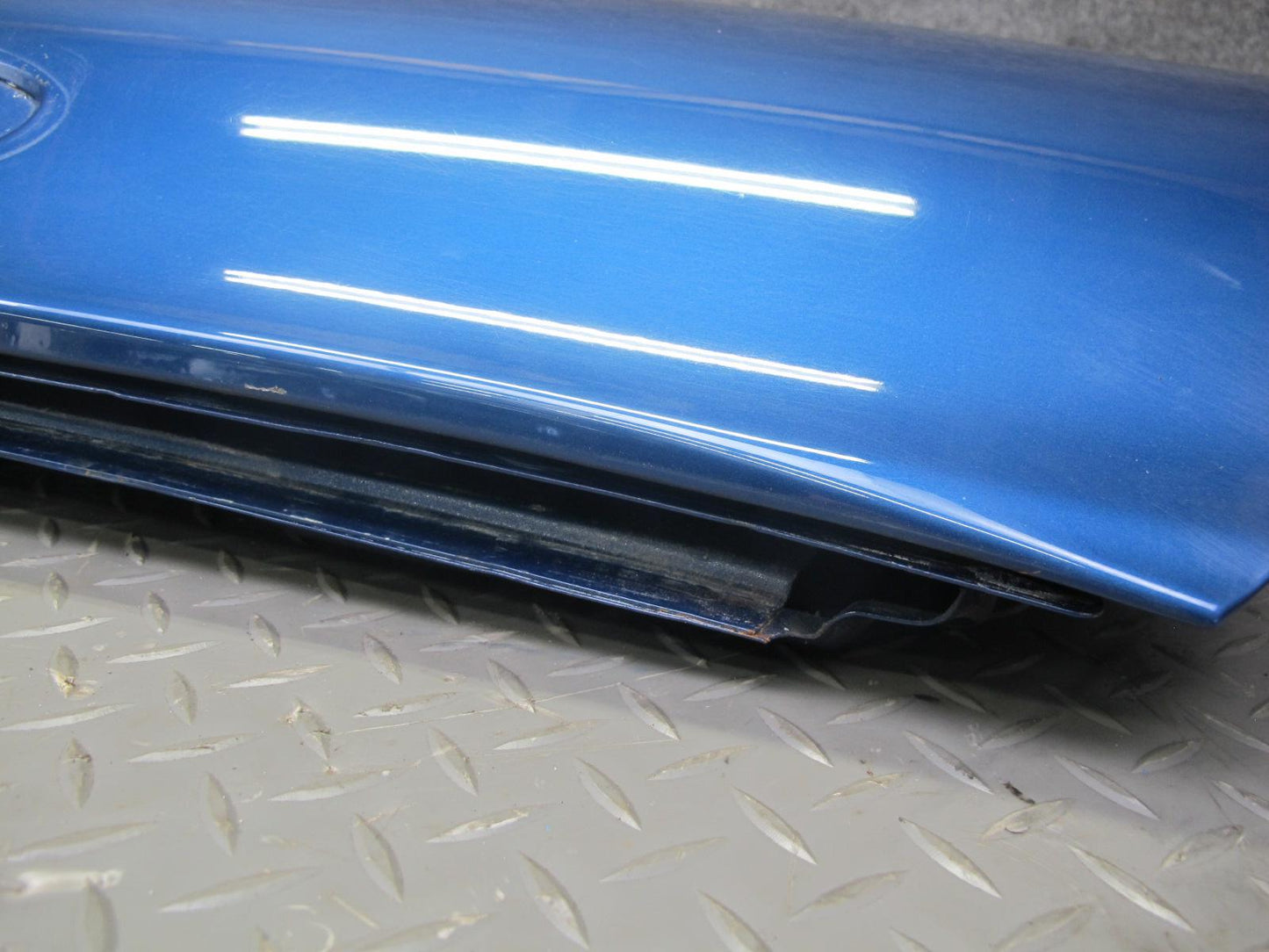 99-02 BMW E36/7 Z3 Left Driver Door Shell Panel Topas Blue OEM