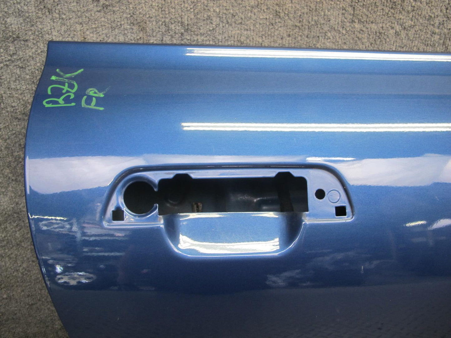 99-02 BMW E36/7 Z3 Right Passenger Door Shell Panel Topas Blue OEM