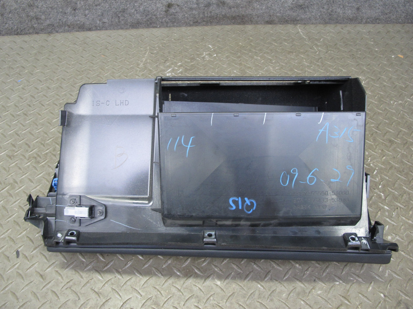 06-11 Lexus IS350 IS250 Dash Glove Box Compartment Storage Black 55550-53060 OEM