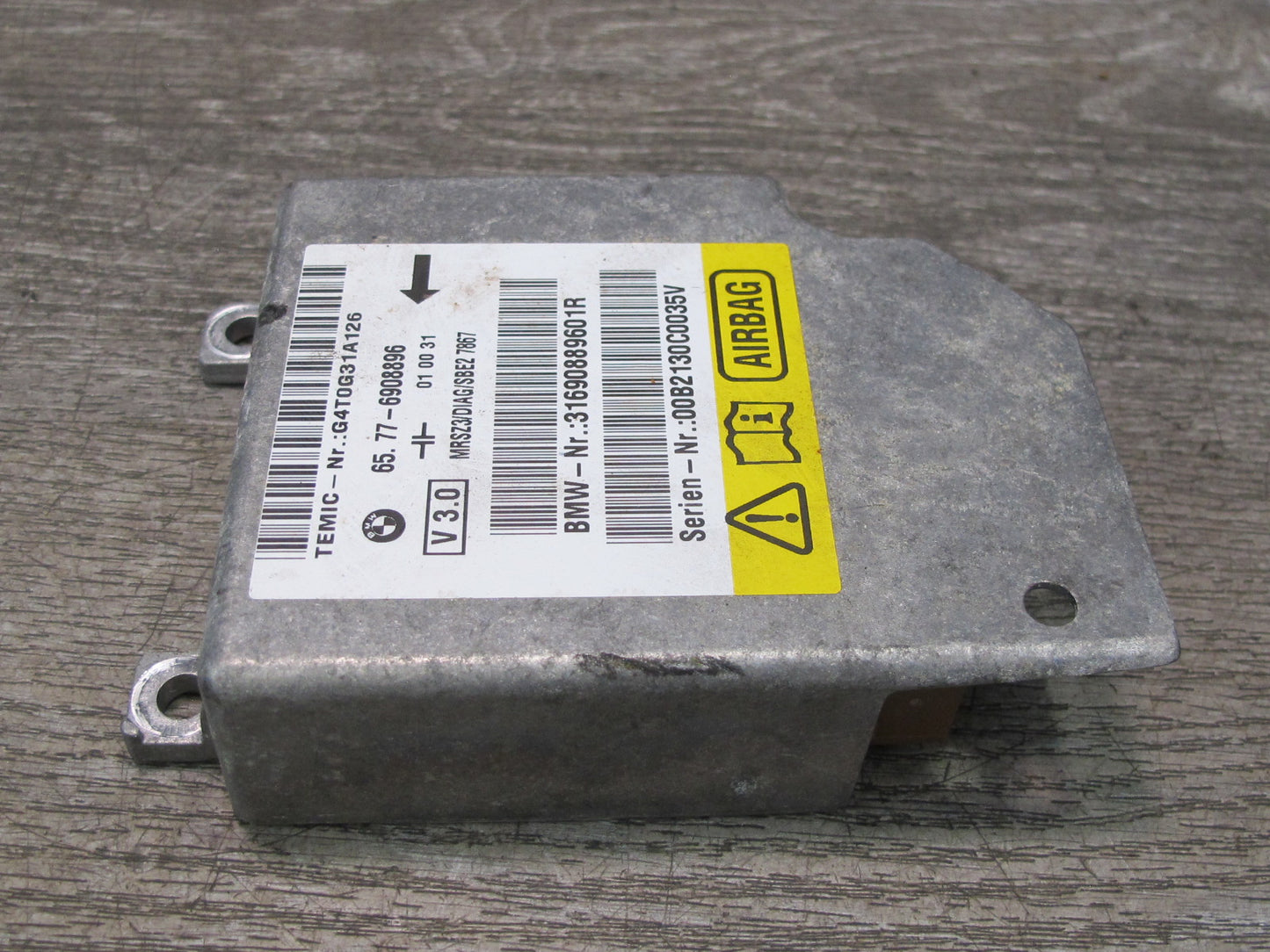 00-02 BMW E36 Z3 CONVERTIBLE SRS AIRBAG CONTROL MODULE UNIT 6908896 OEM