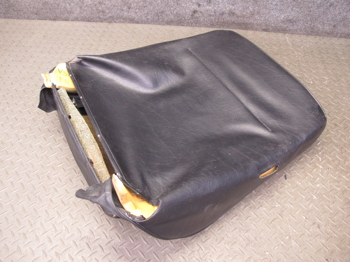 86-88 Volkswagen Scirocco MK2 Front Right Seat Upper Leather Cushion Black OEM