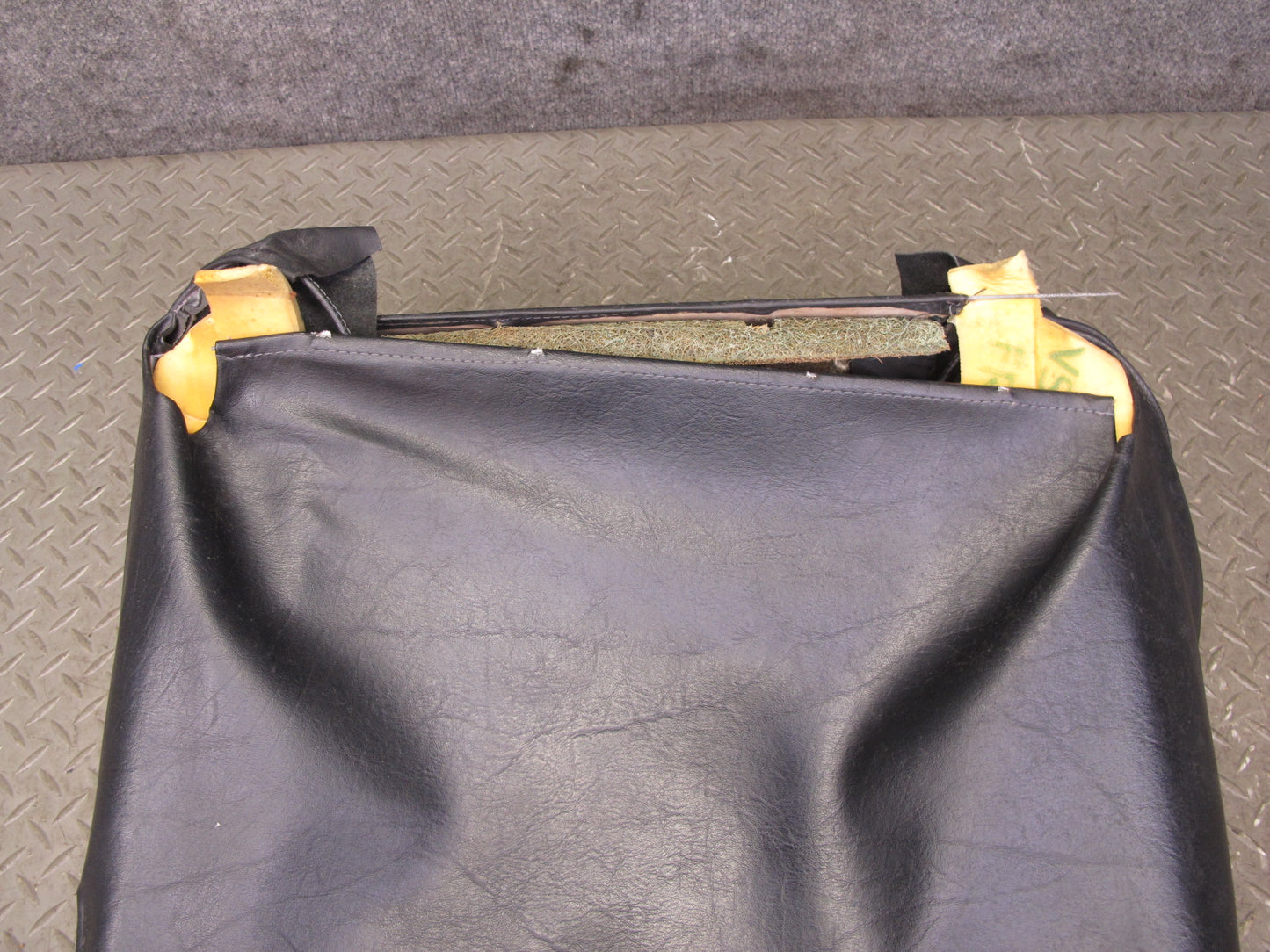 86-88 Volkswagen Scirocco MK2 Front Right Seat Upper Leather Cushion Black OEM