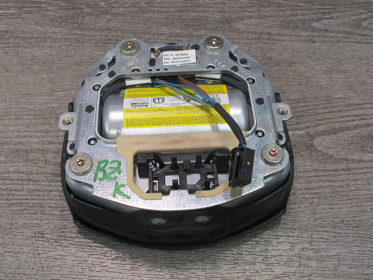 99-02 BMW Z3 E36 FRONT LEFT DRIVER SIDE STEERING WHEEL SRS AIRBAG OEM