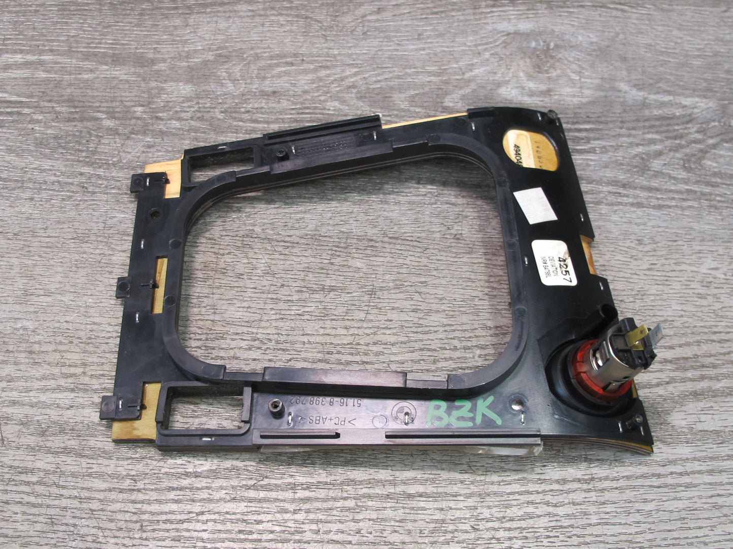 00-02 BMW E36/7 Z3 Center Console Shifter & Switch Wood Trim Cover Set OEM