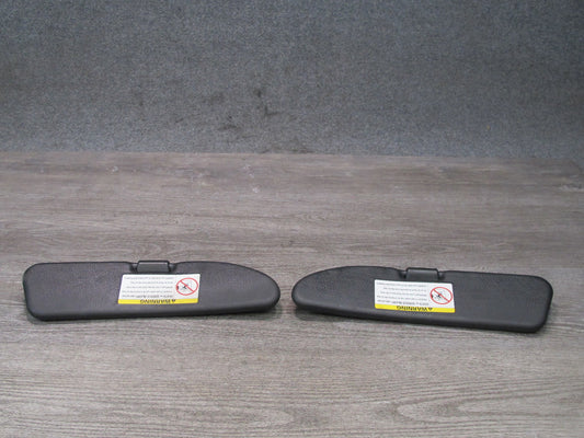 96-02 BMW E36/7 Z3 Roadster Set of 2 Front Left & Right Sun Visor Black OEM