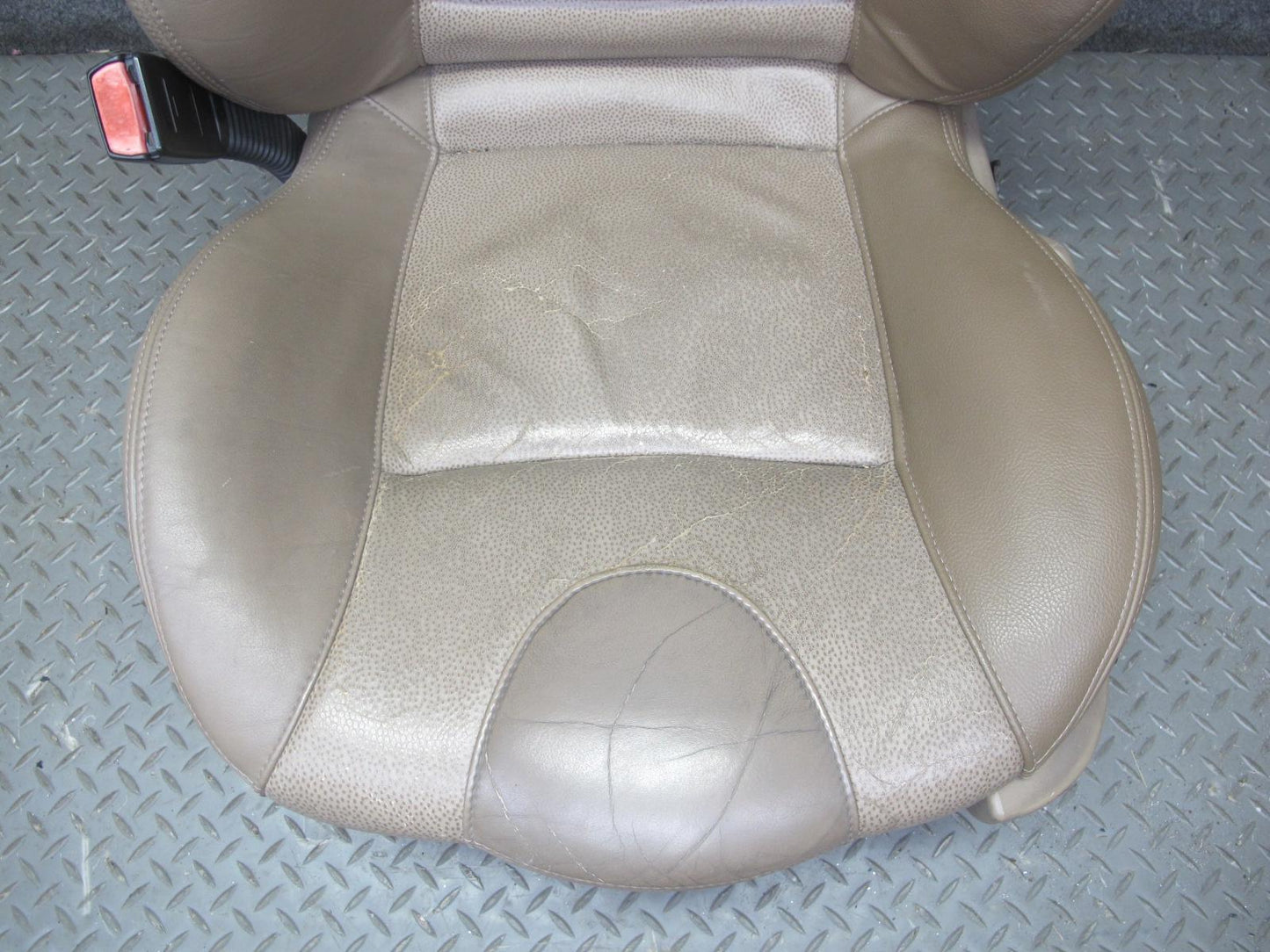 00-02 BMW E36/7 Z3 Set of 2 Left & Right Sport Heated Leather Seat Beige OEM