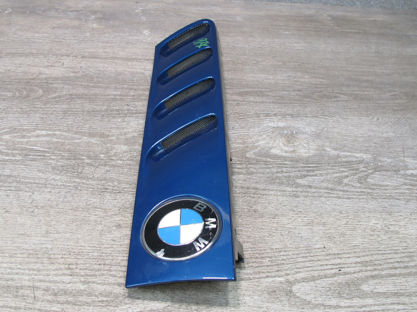 96-02 BMW E36/7 Z3 Set of 2 Front Right & Left Fender Vent Trim Cover Blue OEM