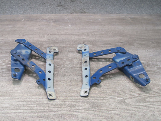 96-02 BMW E36/7 Z3 Set of 2 Front Left & Right Hood Bonnet Hinge Blue OEM