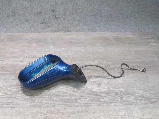 96-02 BMW E36/7 Z3 Front Left Exterior Side View Power Heated Mirror Blue OEM