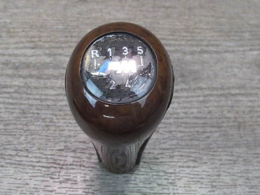 00-02 BMW E36/7 Z3 M 5SP M/T Manual Transmission Leather Wood Shifter Knob OEM