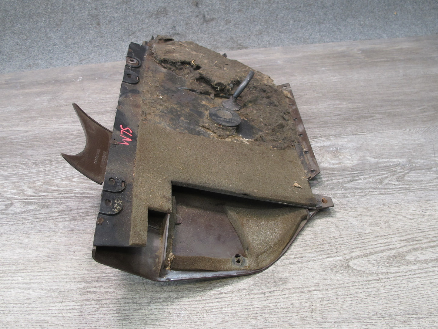 73-85 Mercedes R107 Sl-class Dash Lower Left Kick Trim Cover Panel Brown OEM