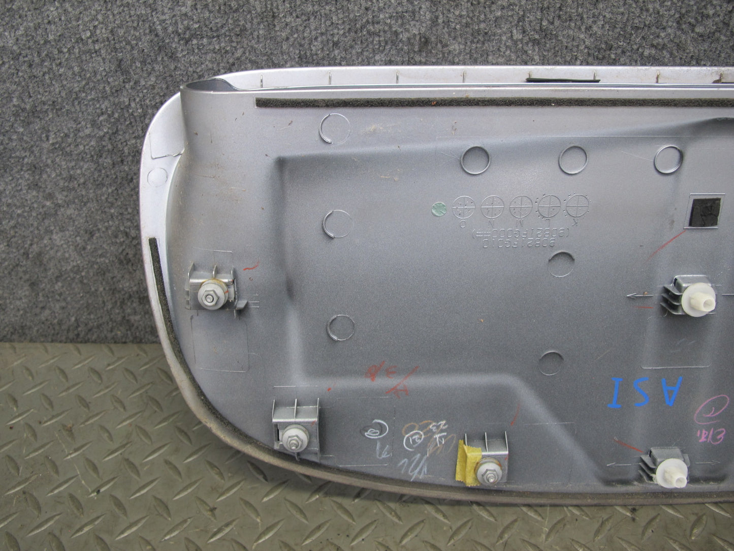 08-14 Subaru Impreza WRX Turbo Front Hood Scoop Insert Duct ICE Silver OEM